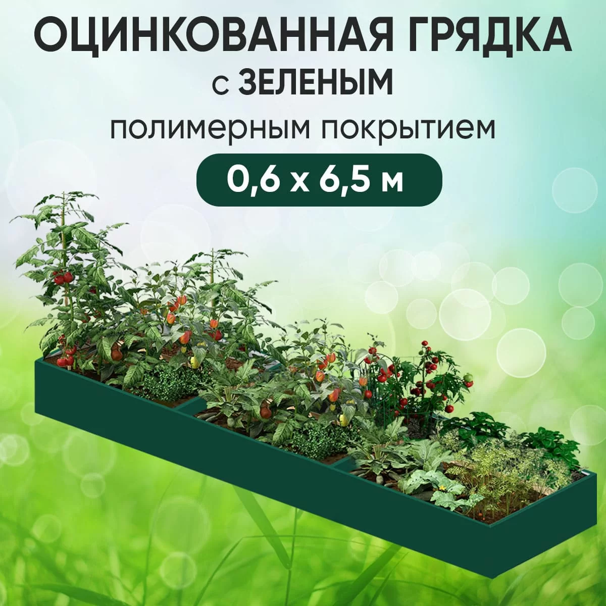 Грядка зеленая (0,6 х 6,5)